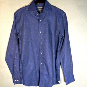 Banana Republic, tailored slim fit, men’s shirt, size small, dark blue